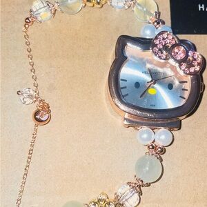 Hello Kitty Rose Gold and Pink Crystal Watch